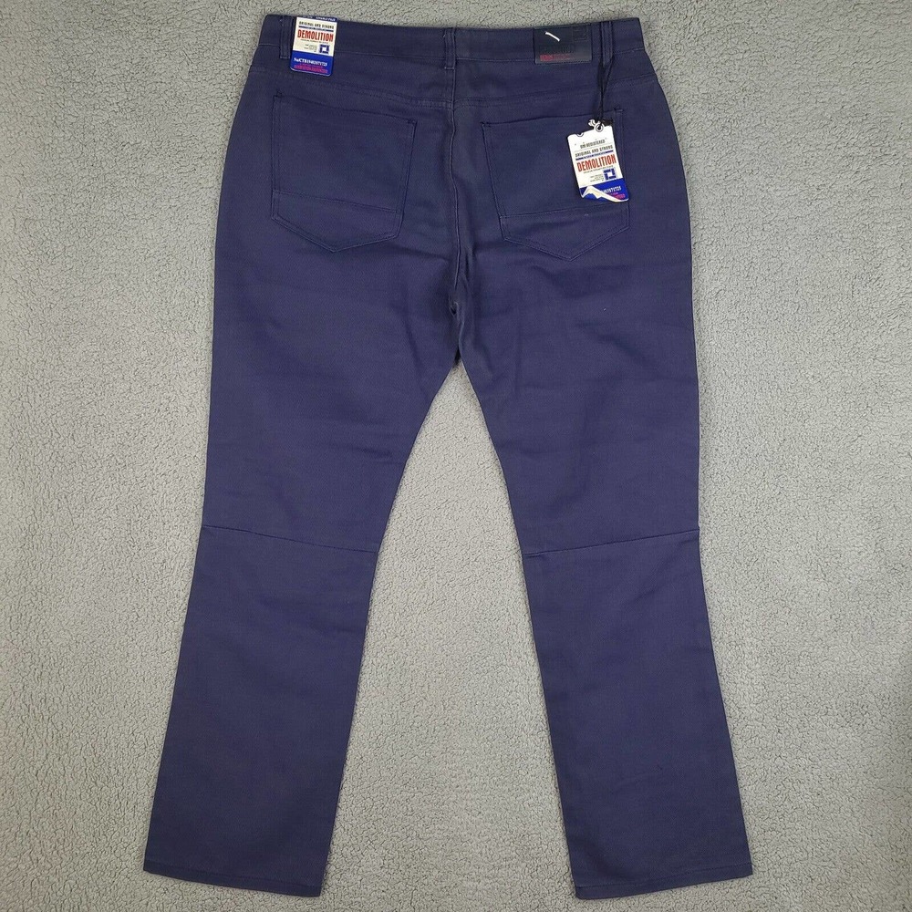 Demolition Jeans Mens 40 x 32 Blue Limited Edition Straight‎ Leg